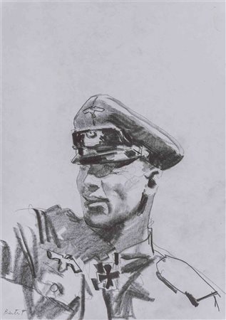 FERENC PINTÉR (1931 - 2008) Rommel Matita su carta 29,7 x 21 cm Bozza di...