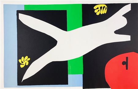 Henri Matisse LA NAGEUSE DANS L'AQUARIUM 1947 litografia originale a colori,...