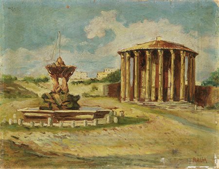 Giacomo Balla, Torino 1871 - Roma 1958, Tempietto di Ercole Vincitore e...