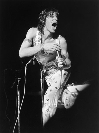 Fin Costello Mick Jagger 1972Stampa fotografica vintage alla gelatina sali...