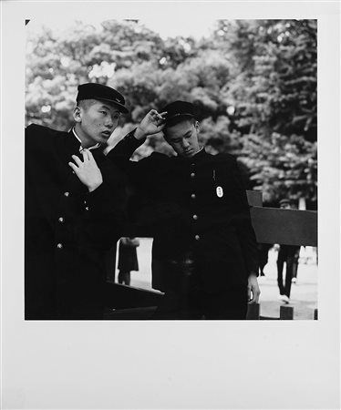 Issei Suda (1940 0)Military 1970 ca.Stampa fotografica vintage alla gelatina...