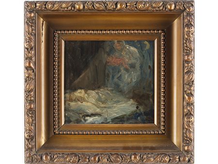 Antonio Piatti (1875–1962) Senza titolo 22x23,5 cm Olio su tavoletta
