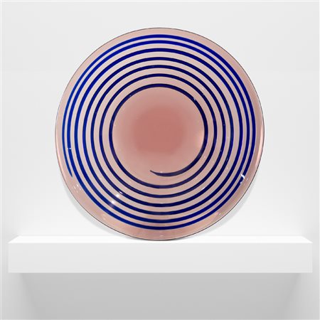 Marcello FurlanMurano, 19886x42 cm.grande piatto centrotavola in vetro...