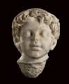 Roman Marble Portrait of the Young Marcus Aurelius as Hermes, ca. AD 126 - 128; height cm 22,5 (cm 34,5 with Red Imperial Porphyry stand)