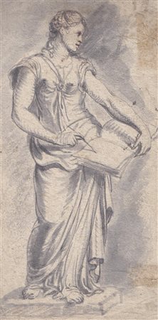Maria Anna Moser (Schwaz 1758 – 1838) Figura femminile;China acquerellata,...
