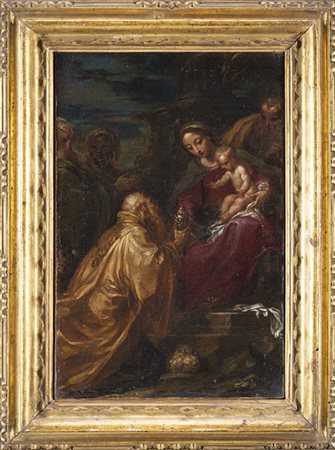 Giovan Gioseffo Dal Sole (attr.)

Adorazione dei Magi
Olio su tela (bozzetto), c