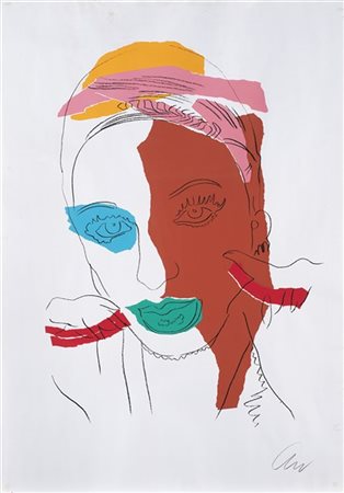 Andy Warhol "Ladies and Gentlemen" 1975
serigrafia a colori
cm 100x70
Firmata in