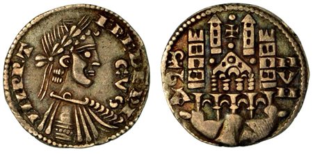 BERGAMO. Comune, a nome di Federico II (1194-1250)., Grosso da 6 denari, anni 1260-1265.