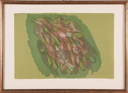 Ennio Morlotti (Lecco 1910 - Milano 1992), “Fiori e piante”, Anni '90.