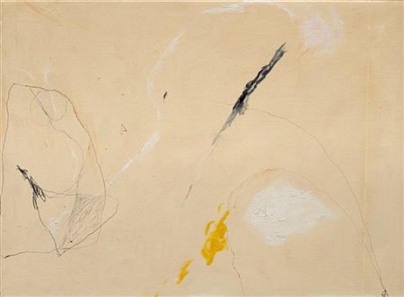 Mario Raciti "Presenze assenze" 1970
olio su tela
cm 43x59
Firmato e datato 70 a