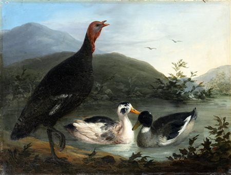 Amanzia Guerillot Inganni "Uccelli di palude" 184?
olio su tela (cm 45x60)
Firma