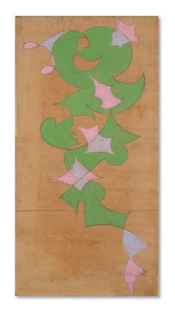Giacomo Balla "Motivo decorativo floreale" 1920-1925
tempera e tecnica mista su