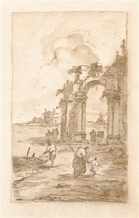 Francesco Guardi Umkreis/cerchia (1712 - 1793) Capriccio Veneziano;China...