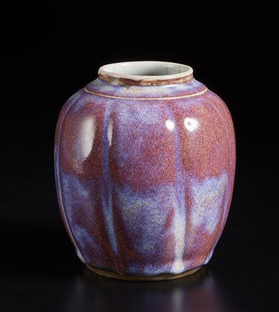  Arte Cinese - Vaso in porcellana flambè
Cina, dinastia Qing, XIX secolo.