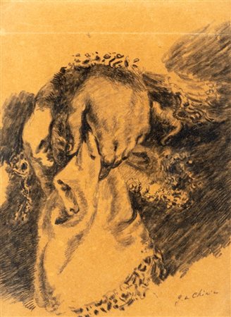 Giorgio de Chirico (Volos 1888-Roma 1978)  - Studio di mano, 40's
