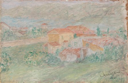 Pio Semeghini (Quistello 1878-Verona 1964)  - Paesaggio, 1946