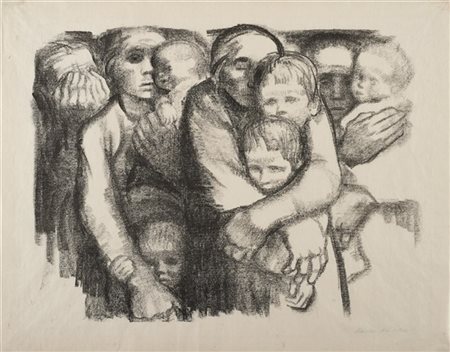 Kathe Kollwitz "Die Mutter" (1921-1922)
litografia
cm 52x67,5
Firmata in basso a