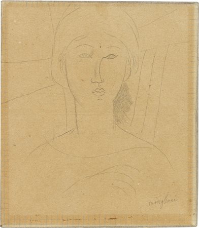 Amedeo Modigliani, Portrait de jeune fille au chapeau, 1916