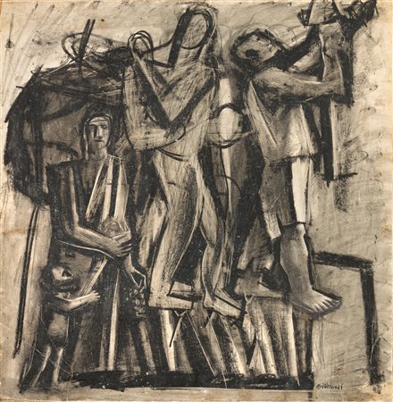 Mario Sironi, Studio per il mosaico «L'Italia Corporativa», 1936 ca.