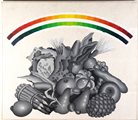Concetto Pozzati (Vo' 1935 - Bologna 2017), “Natura in posa per arcobaleno quasi Italiota”, 1968 – 1969.