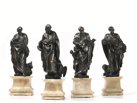 Quattro sculture, Bottega di Jacob Cornelisz Cobaert, fine sec. XVI, in...