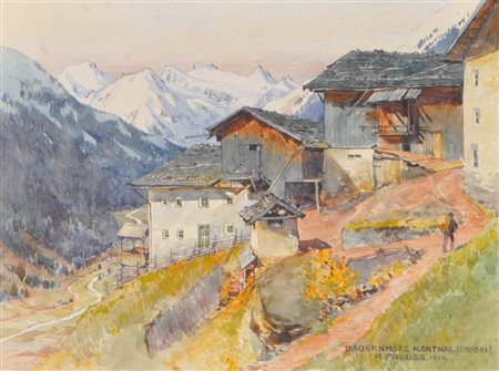 Rudolf Preuss (Wien/Vienna 1879 - Innsbruck 1961) Masi Kartnal nella Valle...