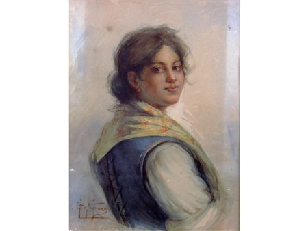 Felice Castegnaro (Montebello Vicentino 1872-Zero Branco 1958) Ritratto di...