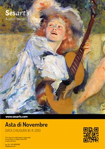 Asta di Novembre - Online auction of Old Master Paintings , 19th Century Paintings, Modern & Contemporary art, Furniture & Decoration, Silver, Porcelain, Faience, Glass, Sculptures, Art Deco & Art Nouveau and other art objects