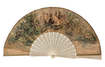 Alberto Pasini (Busseto 1826-Cavoretto 1899)  - Caccia con il falco, 1865