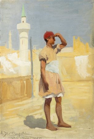 Alcide Davide Campestrini (Trento 1863-Milano 1940)  - "Tripoli d’Africa", 1934