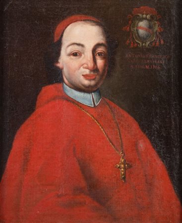 Maestro della fine del XVII secolo. "Ritratto del Cardinal Antonio Francesco...