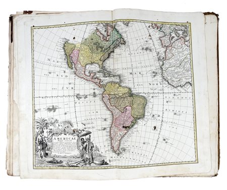 Homann Johann Baptist, Atlas Novus terrarum orbis imperia [...] Somannischer Atlas von Sundert Landfarten. Nürnberg: s.e. 1747.