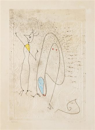 Max Ernst (Bruhl 1891 - Parigi 1976), “La Noce Interrompue”, 1971.