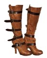 Vivienne Westwood PIRATE BOOTS Description: Boot in natural color leather, 5...