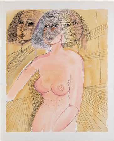 Bruno Cassinari (Piacenza 1912-Milano 1992)  - Nudo di donna