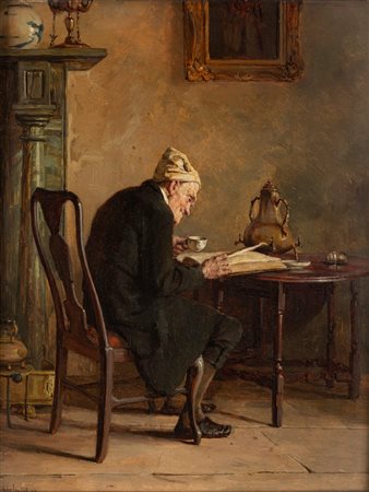 Howard Helmick (Zanesville (Ohio) 1845-1907)  - The bookworm, 1877