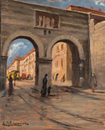 Luigi Giovanni (Gino) Barbieri (Cesena 1885-Melette 1917)  - Archi di Porta Nuova a Milano