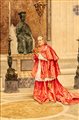 Umberto Cacciarelli Il cardinale a San Pietro