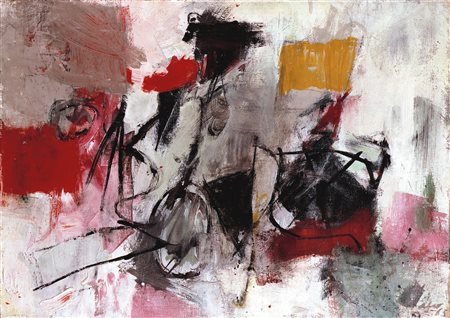 AFRO 1912 - 1976 PORTOROSE signed and dated 63, oil and mixed media on canvas...
