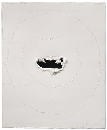 LUCIO FONTANA 1899 - 1968 CONCETTO SPAZIALE signed, signed, titled and...