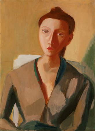 Virgilio Guidi (Roma 1891-Venezia 1984)  - Figura di donna, 1943