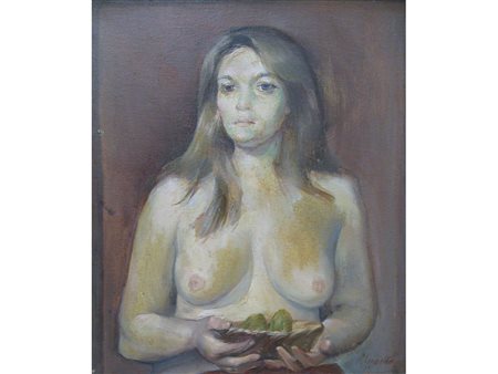Vito Esposito (1935) Nudo femminile Olio su tela Misure:35x30 cm