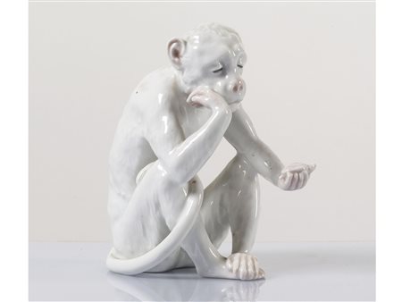 Scimmia Bing&Grondahl Ceramica Misure: 13 cm