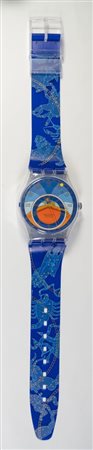 MAXI SWATCH OROLOGIO DA PARETE NUOVO, “AZIMUT", 1993. Orologio Swatch da...