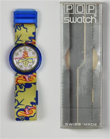 SWATCH POP, 1991 mod. LADY OCTOPUS, cod. PWK150 Completo di scatola...