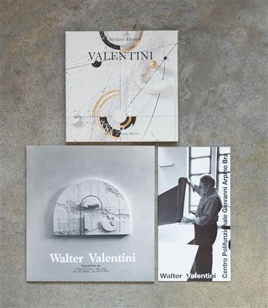 WALTER VALENTINI(1928)Lotto di tre cataloghiValentini2013Catalogo illustrato...