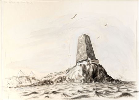 CHARLES AVERY(1973)Untitled (Palace of the Gulls)Matita su carta50 x 69...