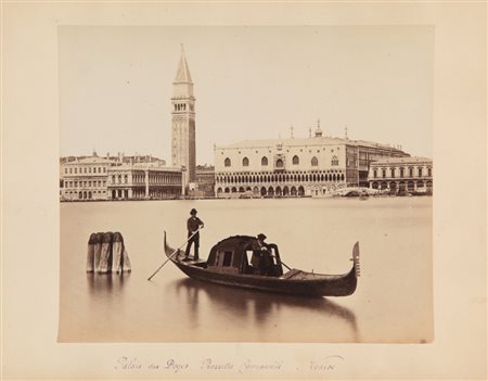 CARLO NAYA (1816-1882) Venezia, Palazzo dei Dogi, Piazzetta Campanilefine...