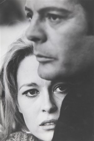 PIETRO PASCUTTINI (1936-) Faye Dunaway e Marcello Mastroianni a...