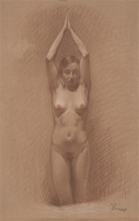 Giacomo Grosso (Cambiano 1860-Torino 1938)  - Nudo femminile